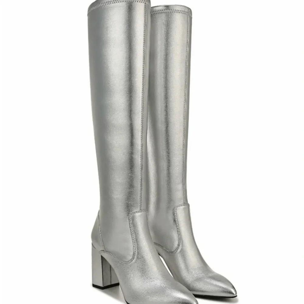 Franco Sarto Womens Katherine Faux Leather Tall Knee-High‎ Boots -- 5M